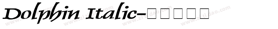 Dolphin Italic字体转换